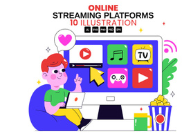 10 Online Streaming Platforms Illustration preview picture