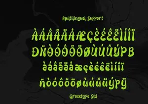 Liquid Unflow | Liquid Playful Font