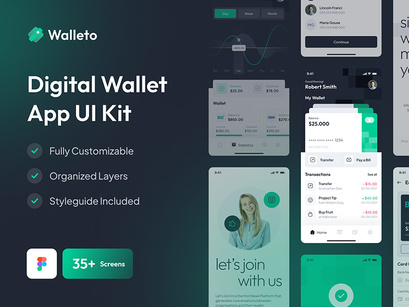 Digital Wallet App UI Kit
