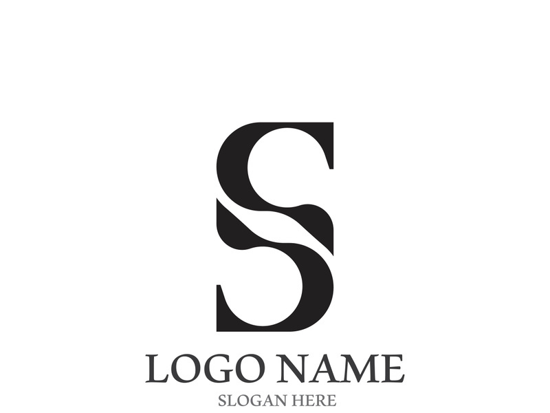 Business corporate S letter logo design vector