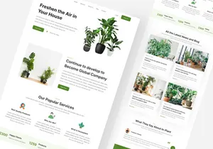 Plant - Plant Web App Landing Page Design 2