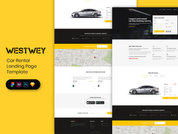 Car Rental Landing Page Template preview picture