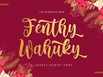Fenthy Wahuky - Lovely Script Font preview picture