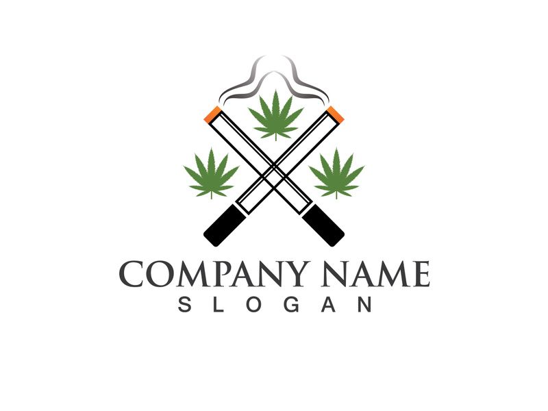 Canabis leaf vector illustration icon