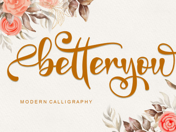 Betteryou - Modern Calligraphy Font preview picture