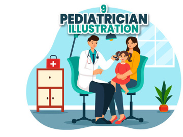 9 Pediatrician Vector Illustration preview picture