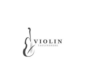 Violin instrument, vintage violin orchestra music design template