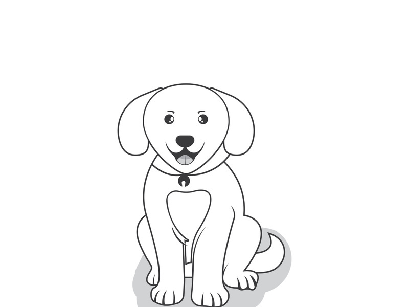 Dog logo vector design icon illustration template