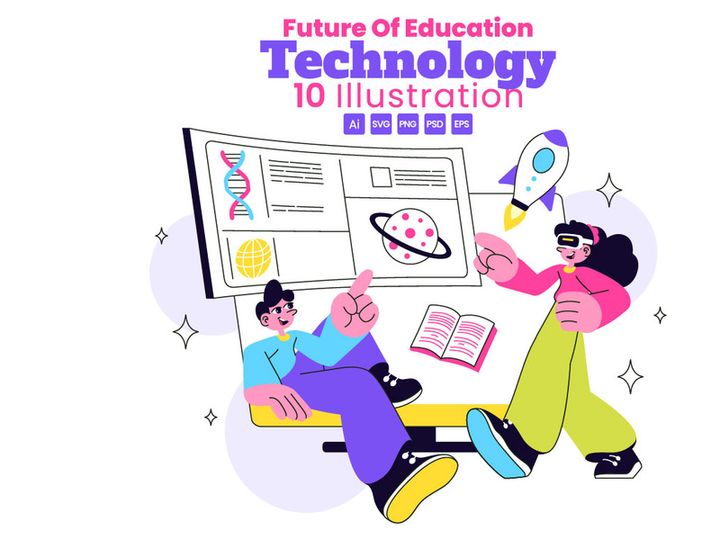 10 Future of Education Technology Illustration