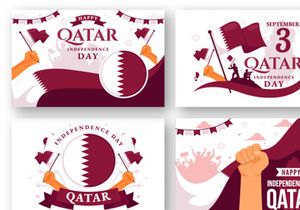 12 Qatar Independence Day Illustration