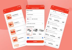 Package delivery service app.