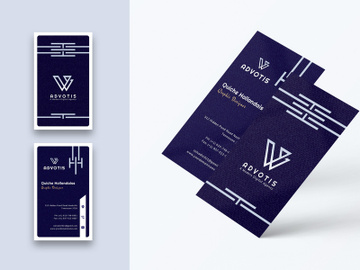 Designer Business Card Template-Vertical preview picture