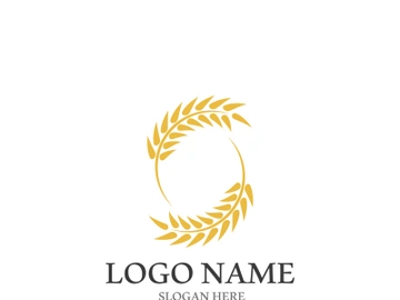 Wheat logo vector icon illustration design preview picture