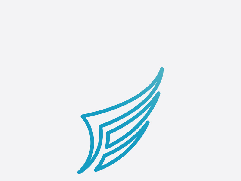 Falcon Wing  Vector Logo Icon Template