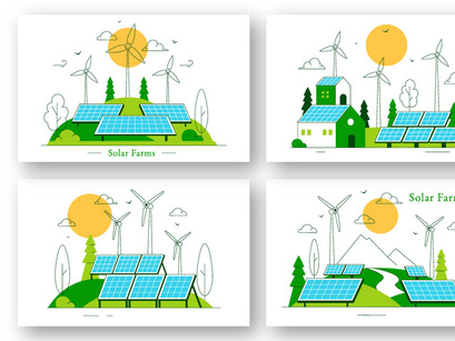 10 Solar Farms Illustration