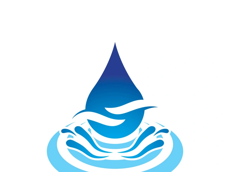 Minimalist Water Drop Logo Template PNG vector in SVG, PDF, AI, CDR format