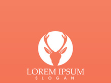 Deer Logo Template vector icon illustration design