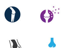Bone logo design.logo for nursing, medical, orthopedic.