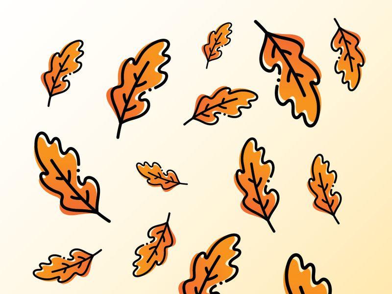 autumn background logo template illustration