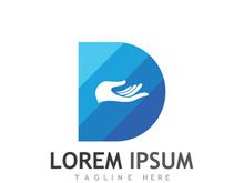 Modern initial letter D initial logo.