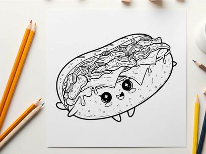 Cute amoeba character smiling vector illustration