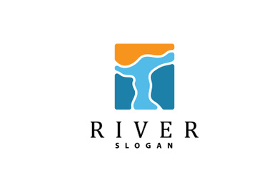 River Logo Design River Creek Vector preview picture