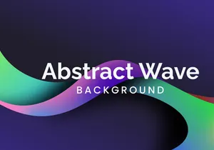 Colorful Gradient Background Wave