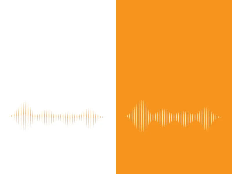 Sound waves vector illustration design template