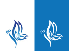 Beauty butterfly vector icon design