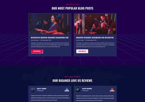 Bigamer - eSports And Gaming Tournaments PSD Template