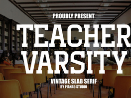 Teacher Varsity - Vintage Slab Serif preview picture