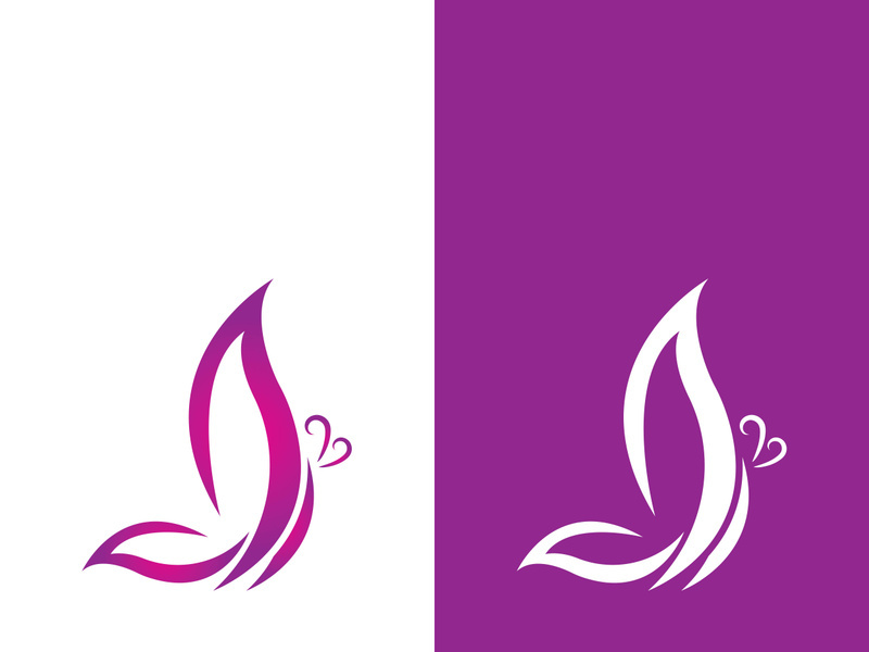 Beauty butterfly vector icon design