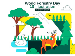 10 World Forestry Day Illustration preview picture