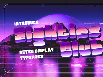 Eighties Club - Retro Display Font preview picture