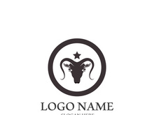 Goat logo template vector icon illustration design