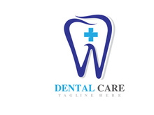 Dental care logo vector icon design