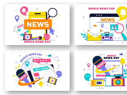 10 World News Day Illustration