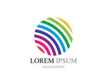 Colorful wire world logo icons