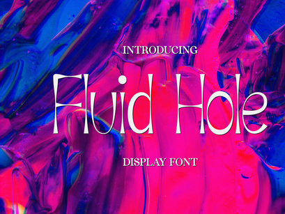 Fluid Hole - Display Font