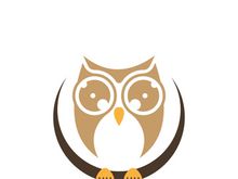 Owl logo icon design animal and simple business abstract vector