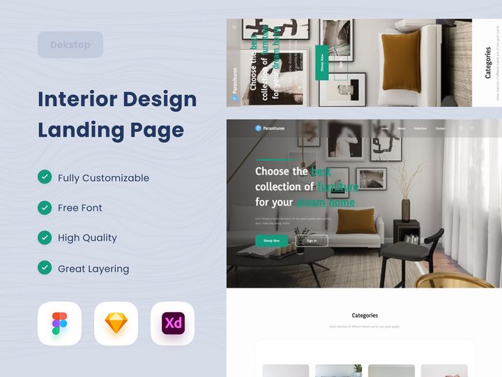 Interior Design Landing Page 🎨