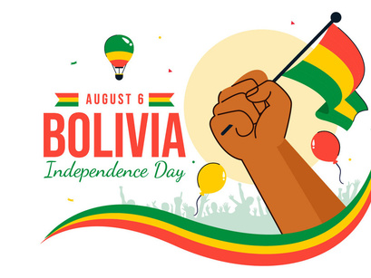 10 Bolivia Independence Day Illustration