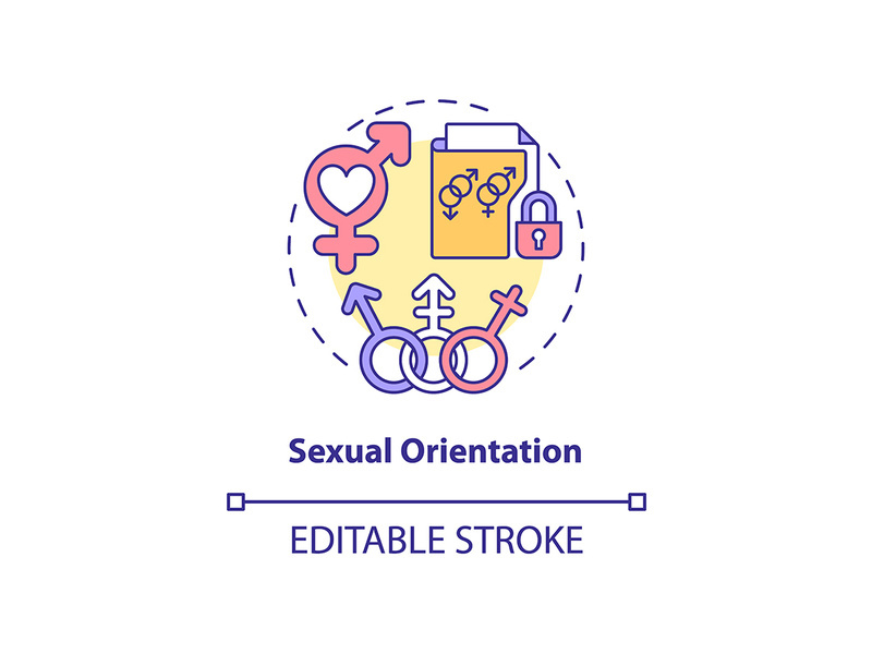 Sexual orientation concept icon