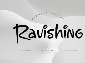 Ravishing - Display Font preview picture