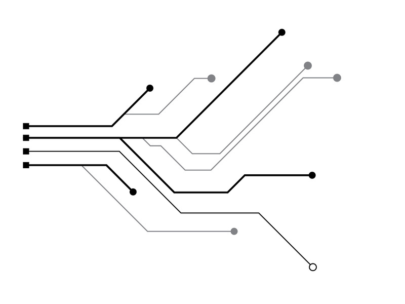 Circuit vector illustration design