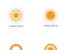 Sun Vector illustration Icon Logo Template design