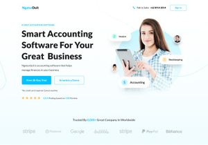 Accounting Software SaaS Landingpage - Figma