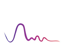 Sound waves vector illustration design template