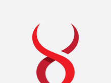 Taurus Logo Template  Red Bull Taurus Logo Template vector icon illustration