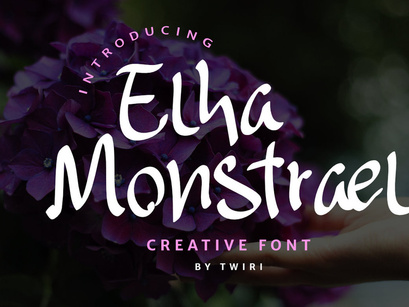 Elha Monstrael Font Handwritten